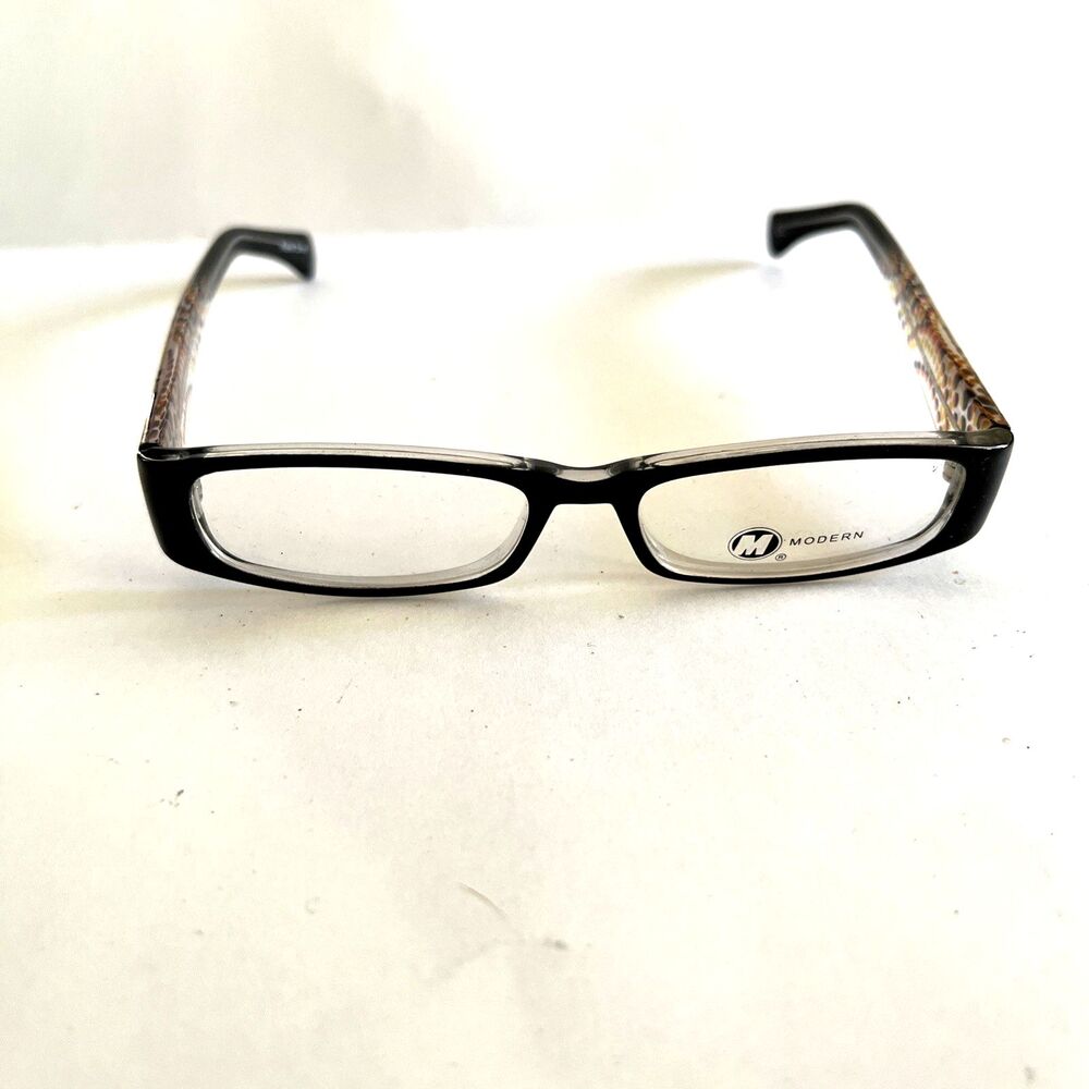 Modern Eyeglasses Fireworks Designer Frames Only Black 46-16-135